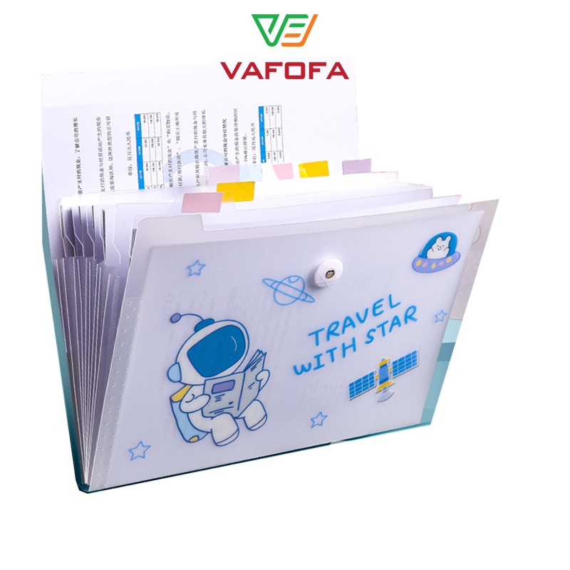 Túi đựng hồ sơ nhiều ngăn túi đựng tài liệu tập đựng giấy A4 nhiều ngăn KBX VAFOFA - EFF103