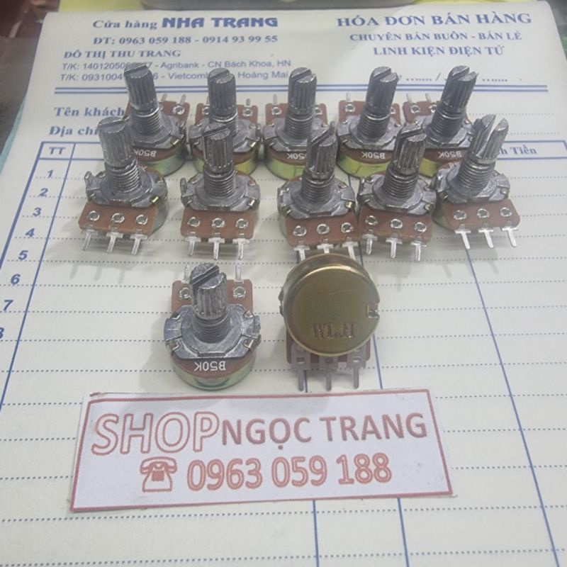 Chiết Áp 50K Đơn 3 Chân Cho Âm Ly
