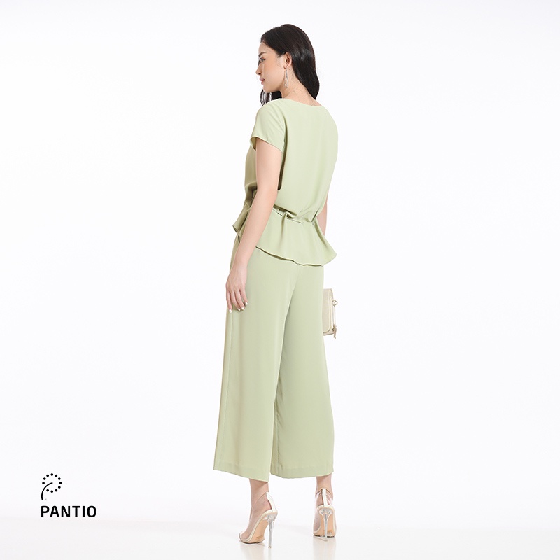 Quần lửng họa tiết trơn dáng suông BQL52195- PANTIO