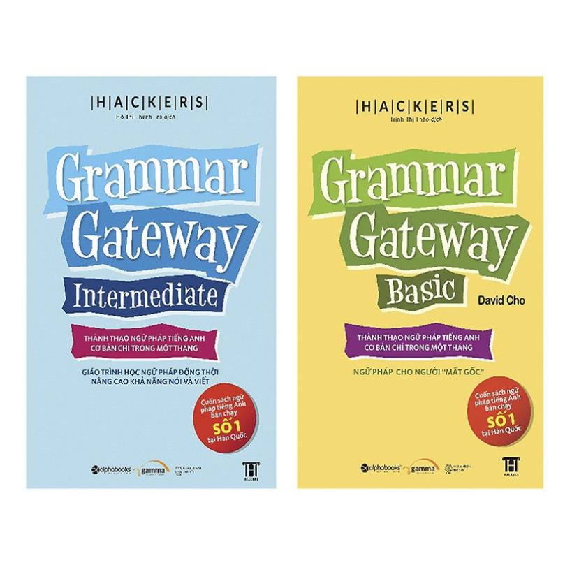 Sách Combo 2 cuốn - Grammar Gateway Basic & Intermediate - BẢN QUYỀN