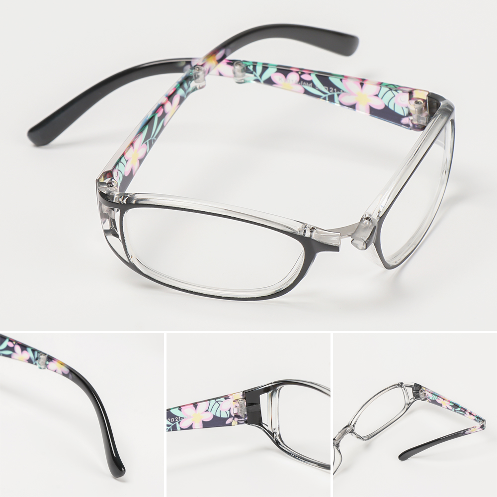 👗KAREN💍 Fashion Foldable Reading Eyeglasses Printing Computer Goggles Anti-blue Light Glasses Vision Care Vintage Classic Men Women Radiation Protection Folding...
