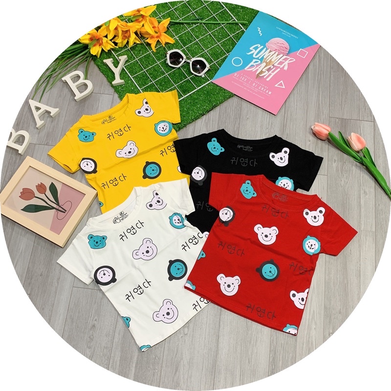 Áo bé trai họa tiết 100% cotton loại 1 siêu xinh cho bé 10-26kg