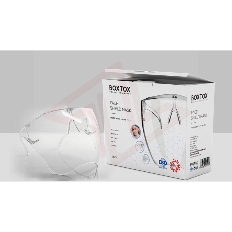 Combo(Kính Chống Giọt Bắn + Lót Khẩu trang) [Cao Cấp]Hàng VN [Boxtox,Combo Kính+ Lót khẩu trang .Gọng Dẻo,Form thon gọn. | BigBuy360 - bigbuy360.vn