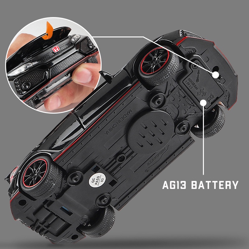 Mô Hình Xe Hơi Honda Civic Type-R Bằng Hợp Kim Tỉ Lệ 1: 32