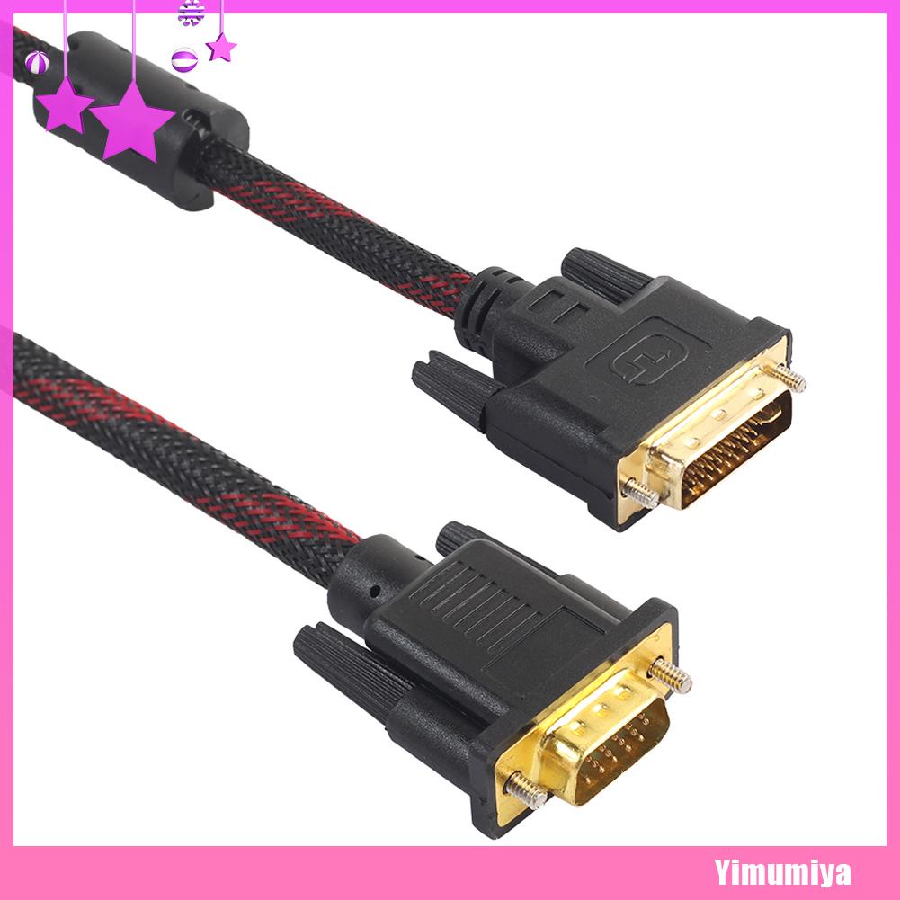 Dây cáp âm thanh 4.6ft 24 + 5 kết nối Dvi-I sang VGA