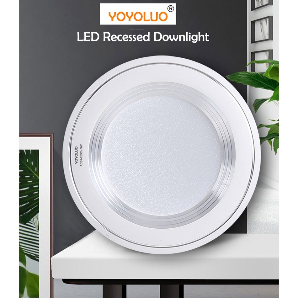 Đèn LED Âm Trần AC85-265V 7W 9W 12W 15W AC110V AC220V