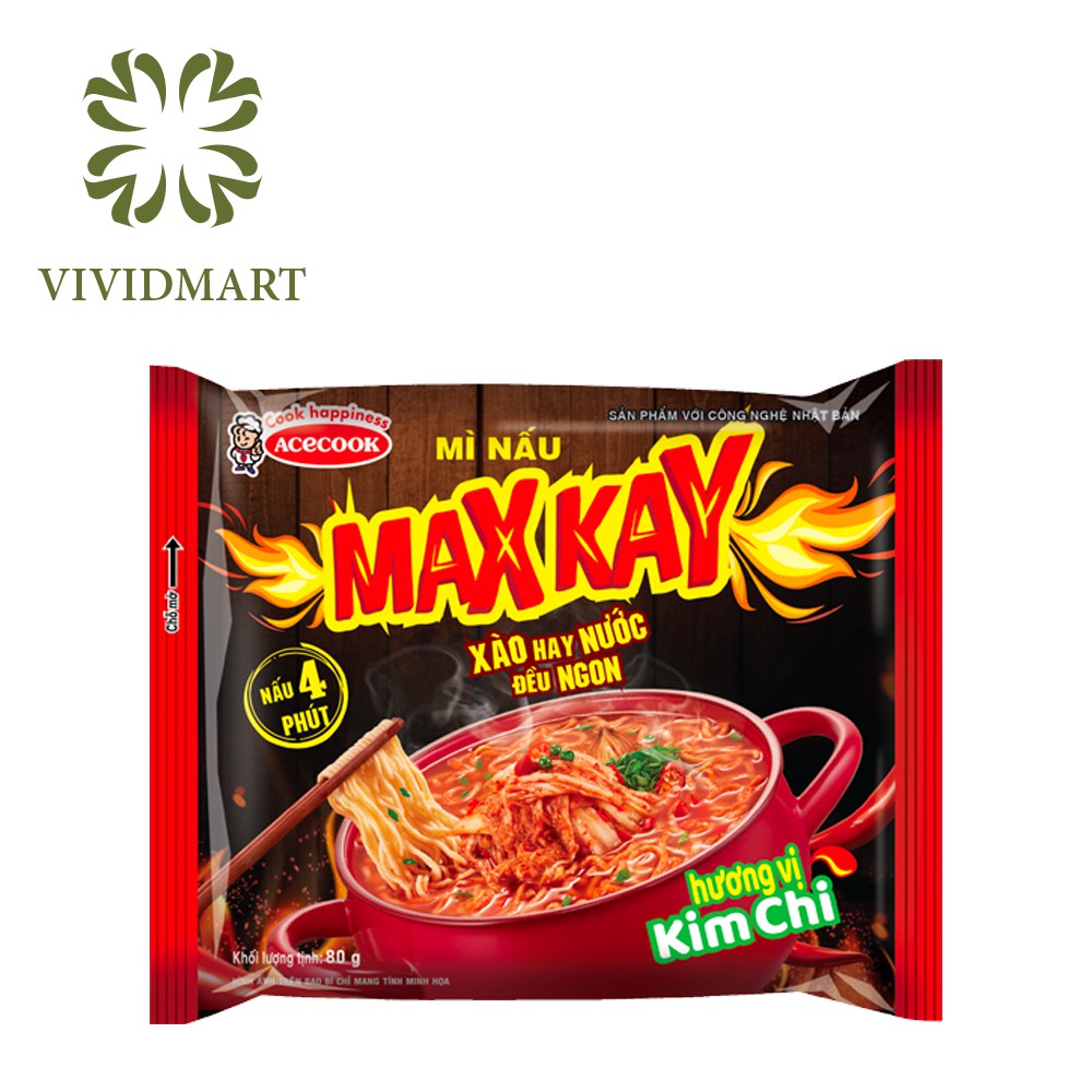 [Toàn quốc] MÌ NẤU MAXKAY VỊ HẢI SẢN, MAX KAY VỊ KIM CHI - GÓI MAXCAY 80g - ĂN MAX CAY - ACECOOK | BigBuy360 - bigbuy360.vn