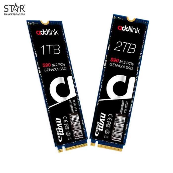 Ổ cứng SSD 1TB Addlin 1.3)k S90 M.2 2280 PCle Gen4x4 TLC (NVMe 1.3)