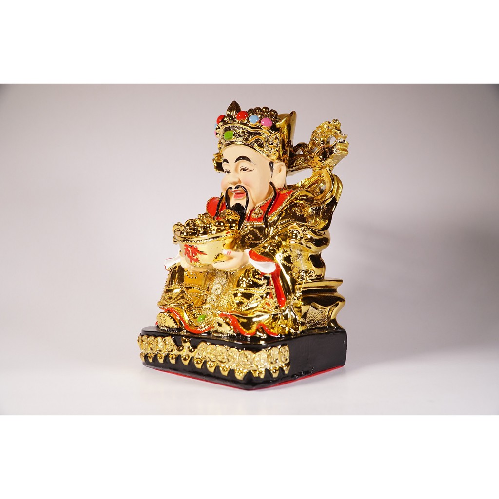 Tượng Thần Tiền Thần Tài xi mạ vàng chiêu tài cầu lộc đẹp rực rỡ - Nhiều cỡ | BigBuy360 - bigbuy360.vn