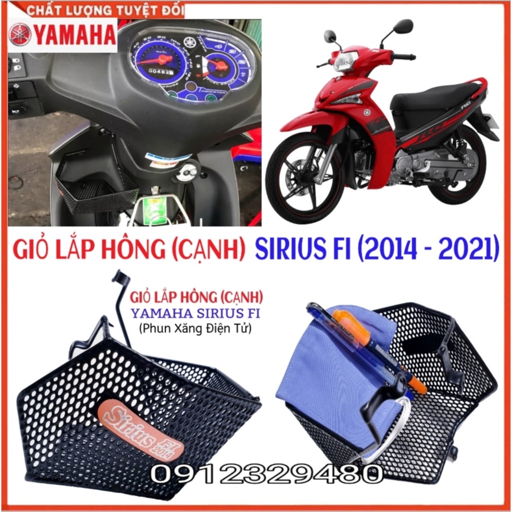 Rổ Hông - Giỏ Cạnh Gắn Yamaha Sirius, Wave A, Wave S110, Wave Rsx, Wave Blade, Exciter 150, Ex 150, Exciter 50cc, Ex50cc