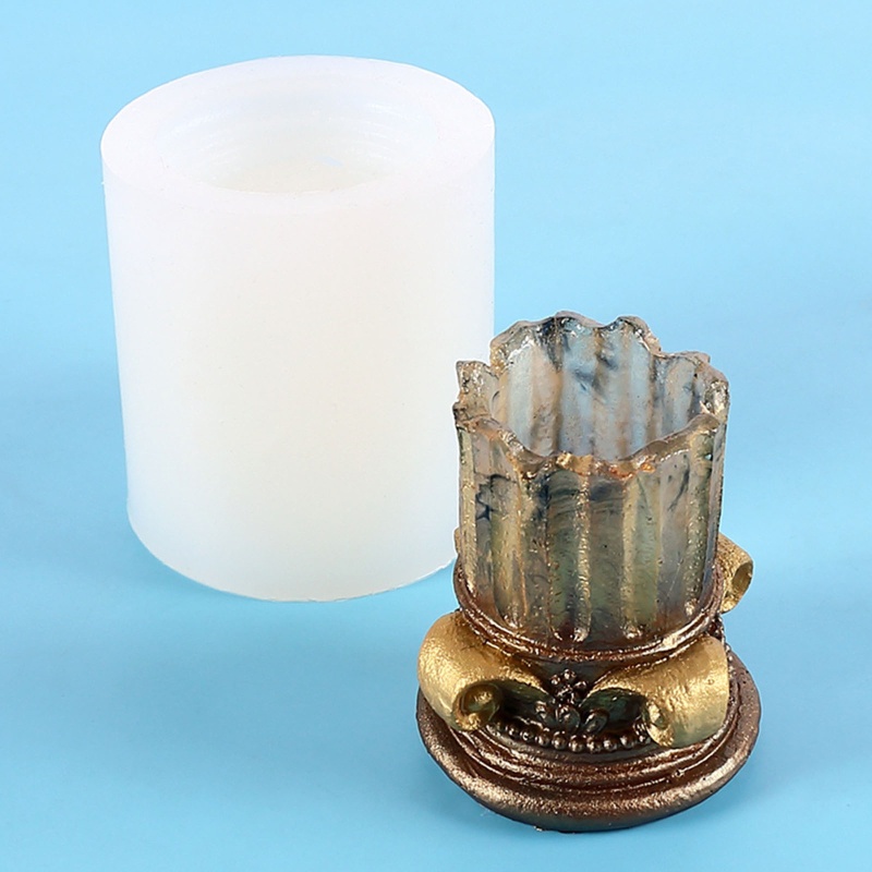 Khuôn Silicone Làm Giá Đỡ Nến Xà Phòng Thủ Công DIY