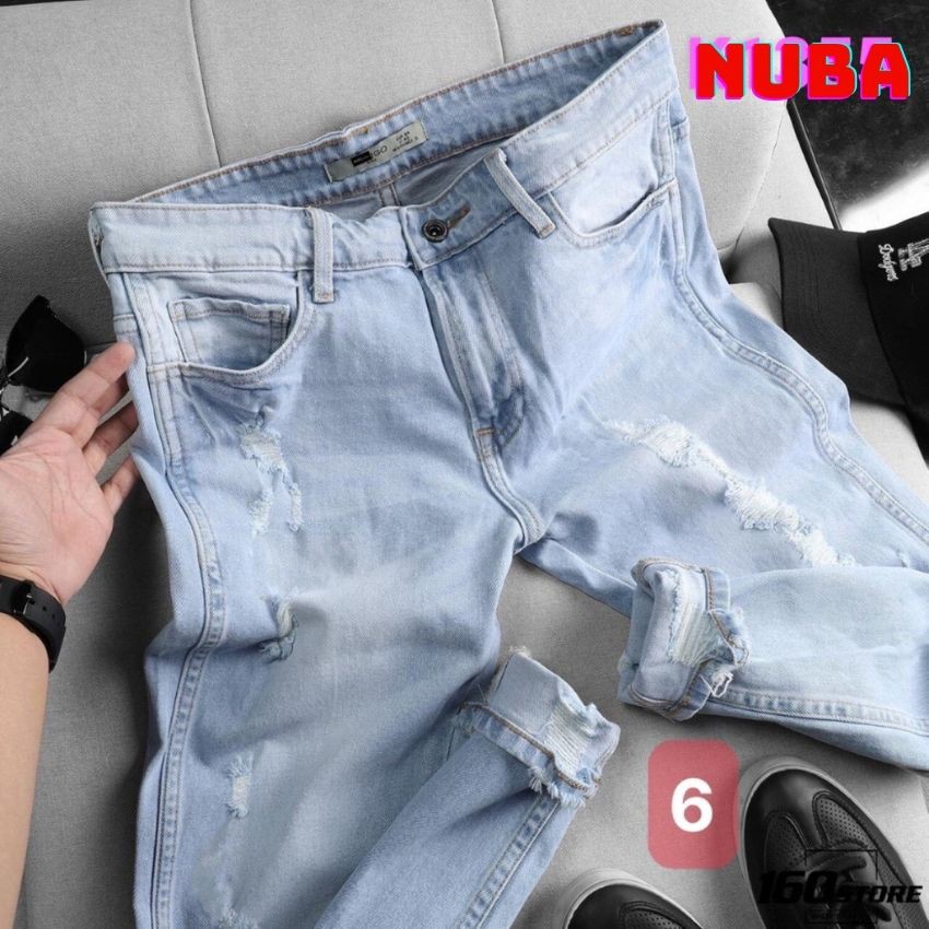 Quần jean nam cao cấp đẹp giá rẻ giống hình giống mẫu,quần bò nuba 6 | BigBuy360 - bigbuy360.vn