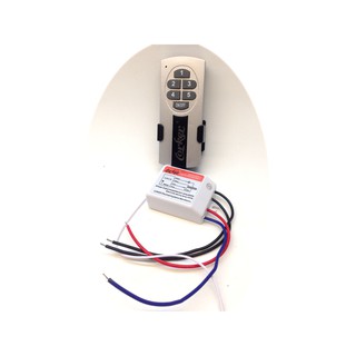 Công tắc điều khiển từ xa 5 kênh 220V độc lập có khiển