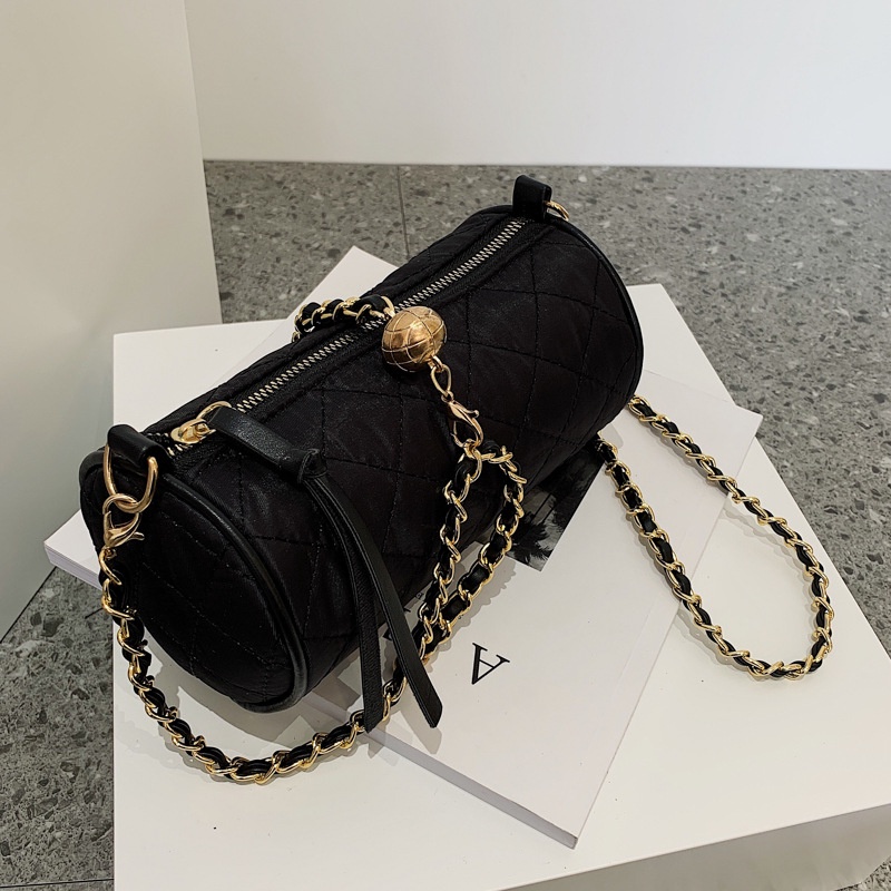 Túi đeo chéo IELGY có dây kéo in họa tiết thời trang phong cách Hàn Quốc dành cho nữ