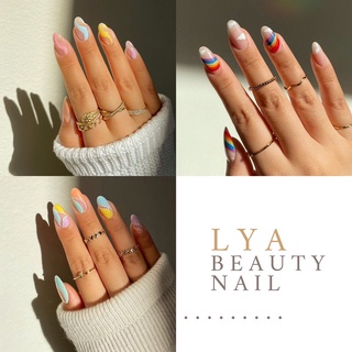 Bộ móng giả gắn sẵn Nailbox thiết kế nhiều màu sắc Lya Beauty Room