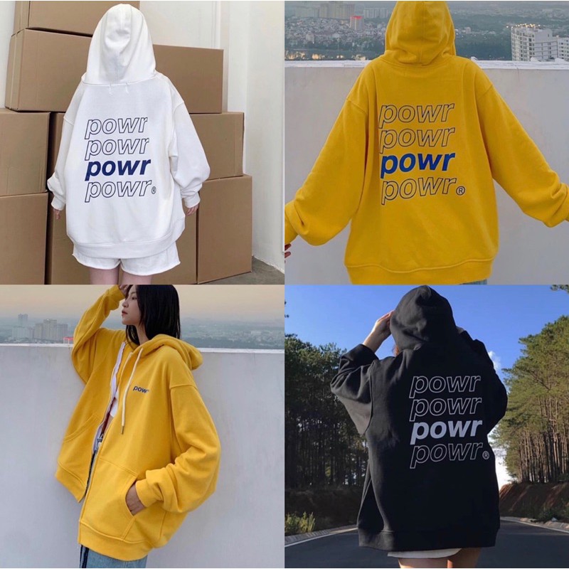 Áo Khoác Nỉ Bông POWR Unisex (Ảnh thật/có sẵn) | BigBuy360 - bigbuy360.vn