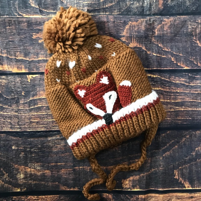 Mũ len Zara con cáo 1-5y