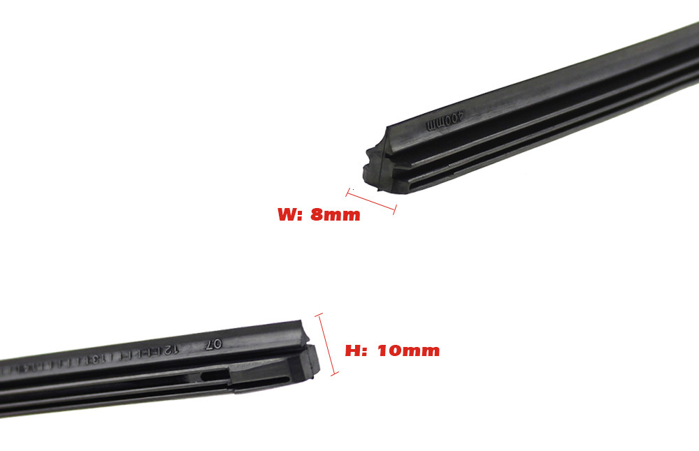 1 Lưỡi thay thế cho thanh gạt mưa 8mm 14&quot; - 28&quot; bằng cao su mềm