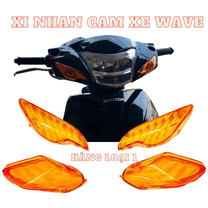 Nắp xi nhan cam trước sau lắp cho xe wave 2007 đến 2021 (100cc 50cc 110cc) siêu đẹp