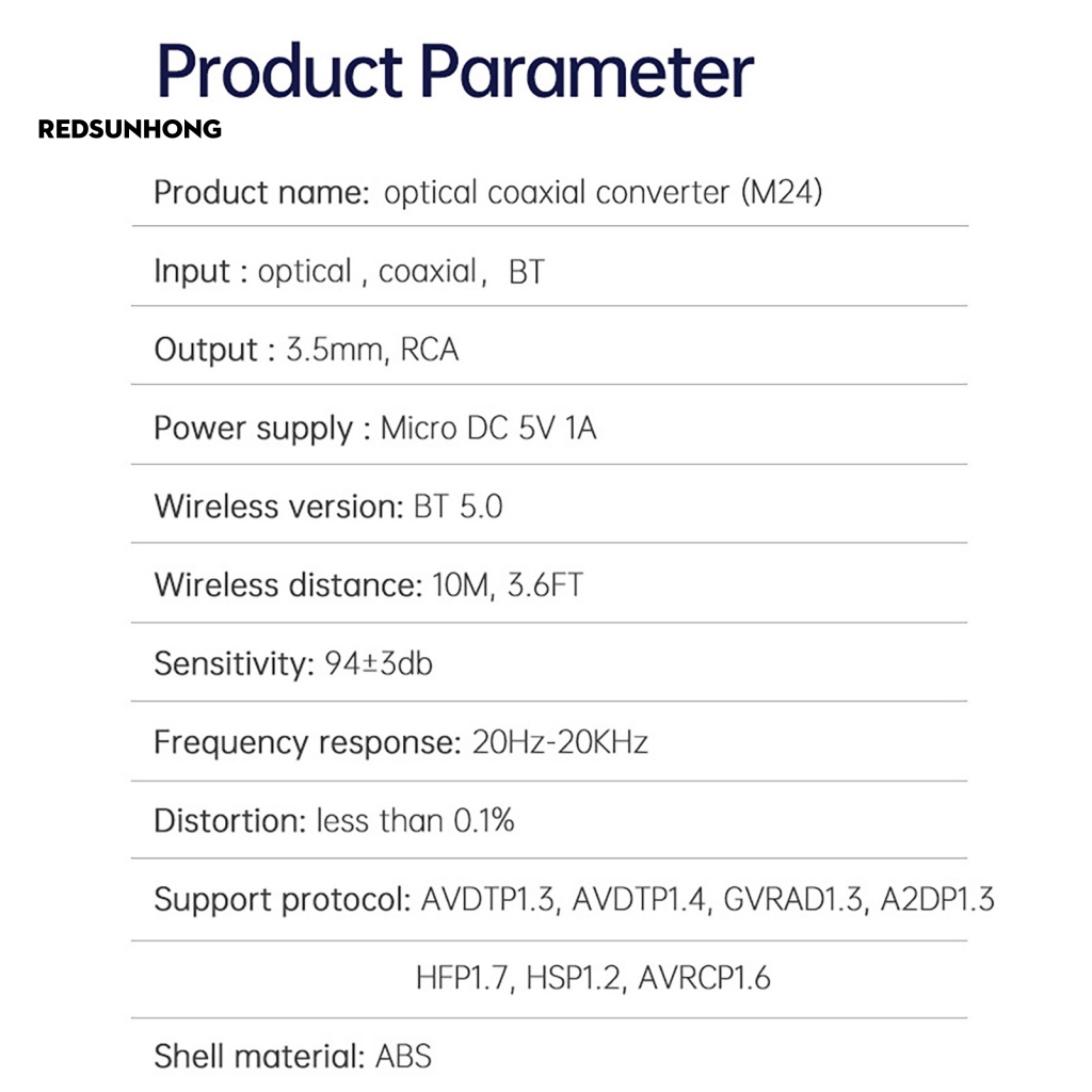 Bộ Chuyển Đổi Âm Thanh Kỹ Thuật Số Siêu Nhẹ Sang Analog Kết Nối Bluetooth 5.0