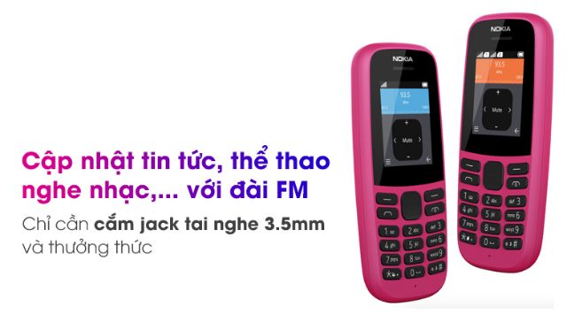 Điện thoại Nokia 105 - 2 sim 2019 hàng chính hãng | BigBuy360 - bigbuy360.vn