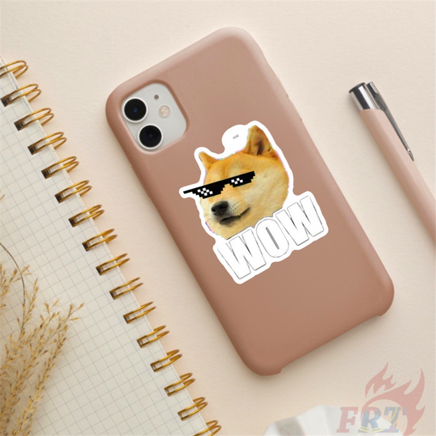 ❉ Sticker Dán Trang Trí Hình Chó Shiba Inu Ngộ Nghĩnh 02 Kusao ❉ Bộ 50 Miếng Dán Chống Thấm Nước Thời Trang