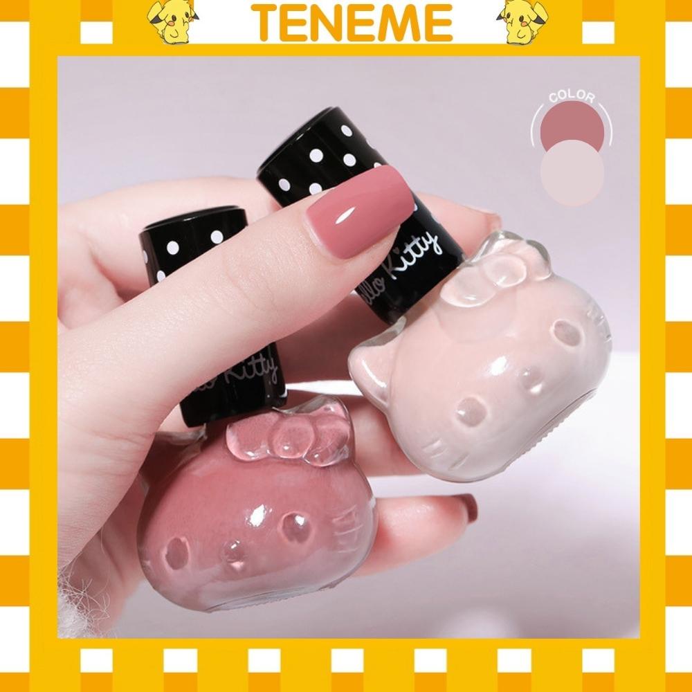 Sơn móng tay Teneme sơn gel nhanh khô nhiều màu lọ hình hello kitty SM13