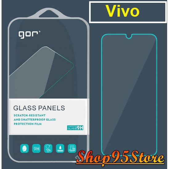 Bộ 2 Cường lực Gor ViVo U10 / U20 / Y11 / Y12 / Y15 / Y17 / Y19 / S1 / S1 pro trong suốt
