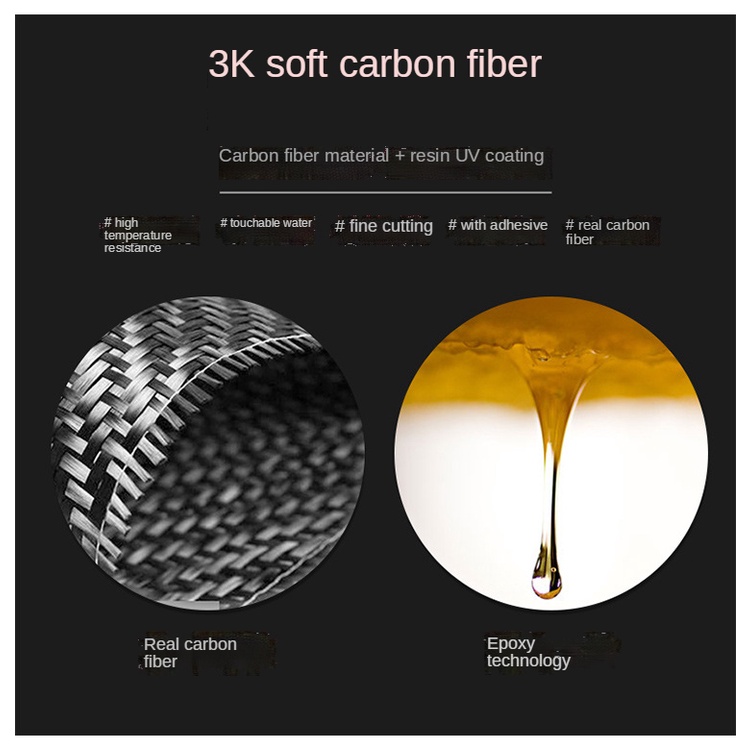 Bộ khung viền trang trí vô lăng xe hơi Audi A4 bằng sợi carbon