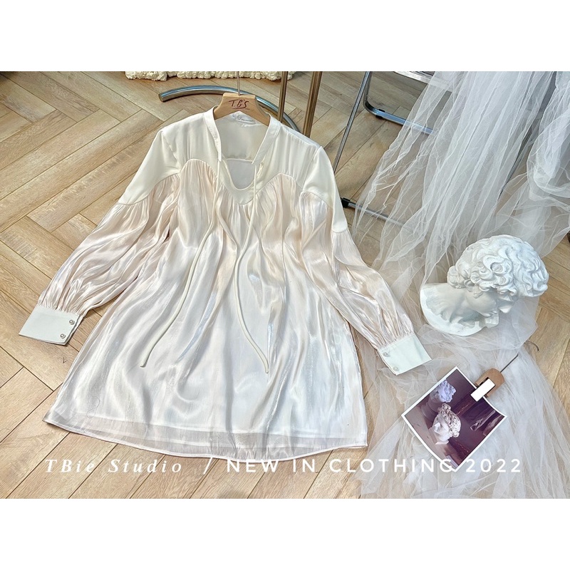 THUYBIESHOP | váy voan lụa rúm xoè - lily dress