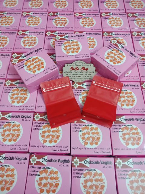 HỘP 40 VIÊN KẸO CHOCOLATE GIẢM CÂN ĐAN MẠCH HỒNG HÀNG MẠNH | BigBuy360 - bigbuy360.vn
