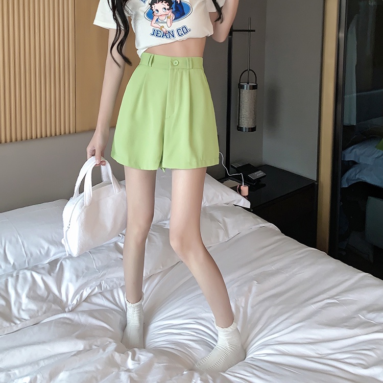 Quần Short Lưng Cao Co Giãn Thiết Kế Mới Thời Trang Mùa Hè Dành Cho Nữ