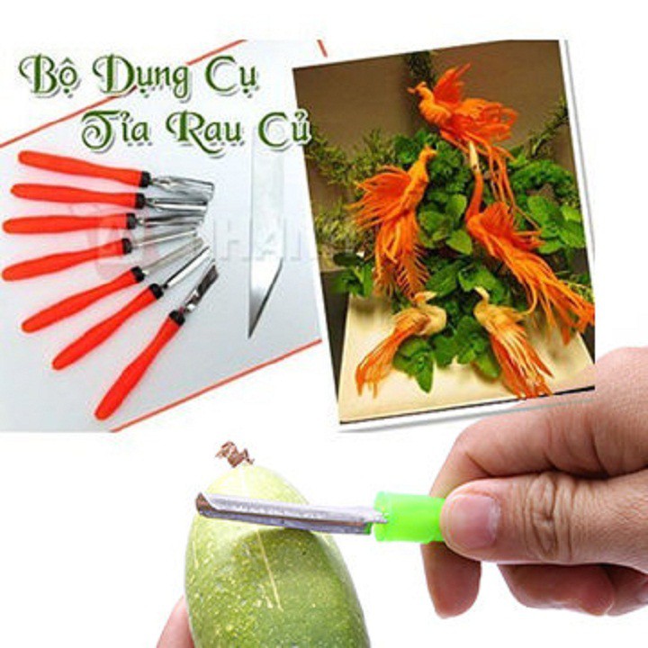 BỘ DAO TỈA RAU CỦ CAO CẤP 8 MÓN