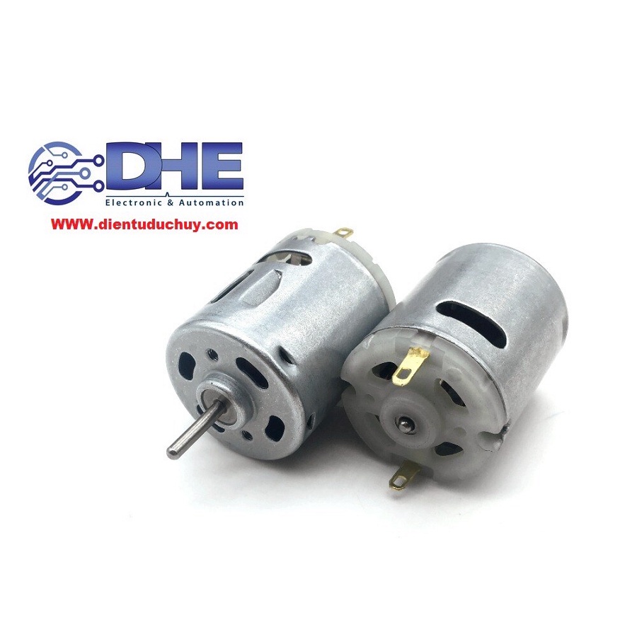 ĐỘNG CƠ DC CÓ CHỔI THAN RS365, ĐIỆN ÁP 12V