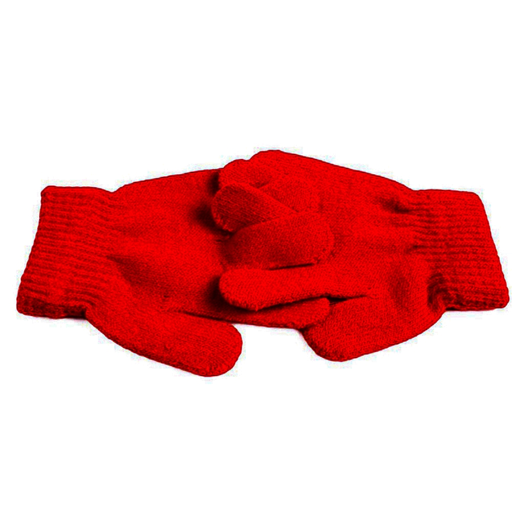 Găng tay đan len màu trơn giữ ấm cho bé trai và bé gái