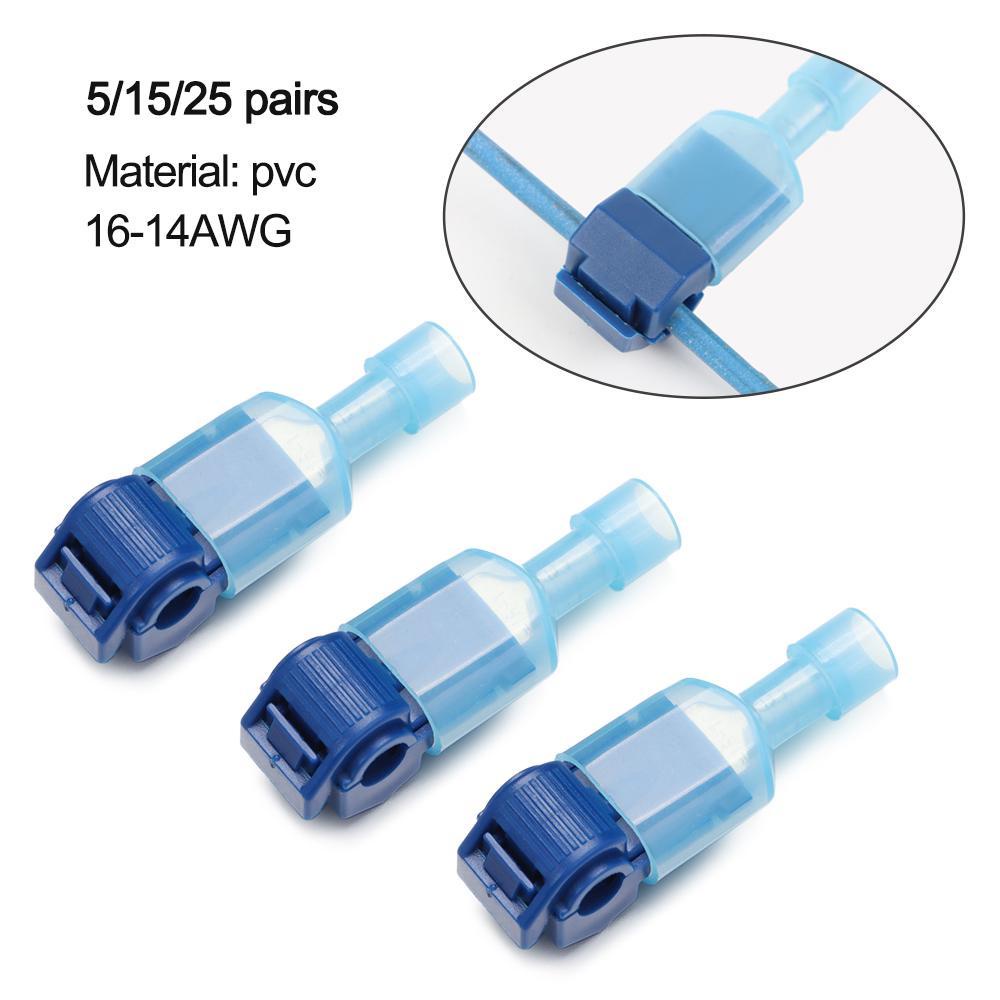 SUYO Set 5 / 15 / 25 Cặp Đầu Nối Dây Điện Cách Nhiệt Hình Chữ T