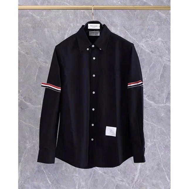 Áo Sơ mi Thom đen vải  oxford loại cao cấp