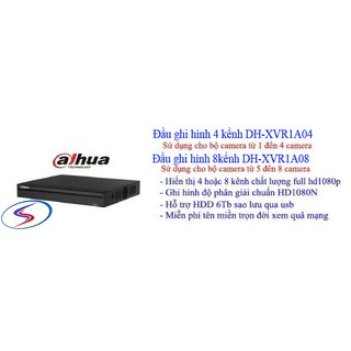 Bộ camera dahua 4 mắt full hd1080, có 2 camera liền mic, chưa có ổ cứng