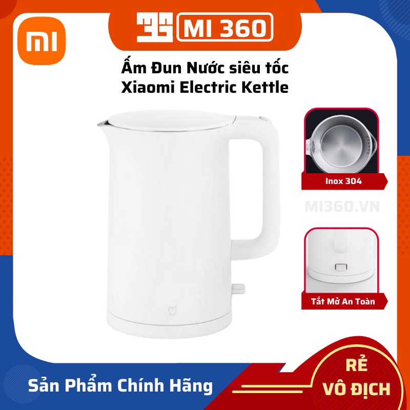 Ấm Đun Nước siêu tốc Xiaomi Mijia Gen 2 MJDSH04YM✅ Dung Tích 1.7L Inox 304✅ Hàng Chính Hãng Siêu Bền