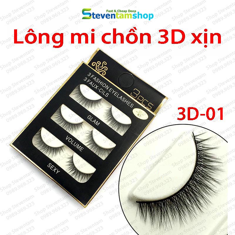 Lông mi chồn 3D số 01 (Cam kết hàng loại 1)