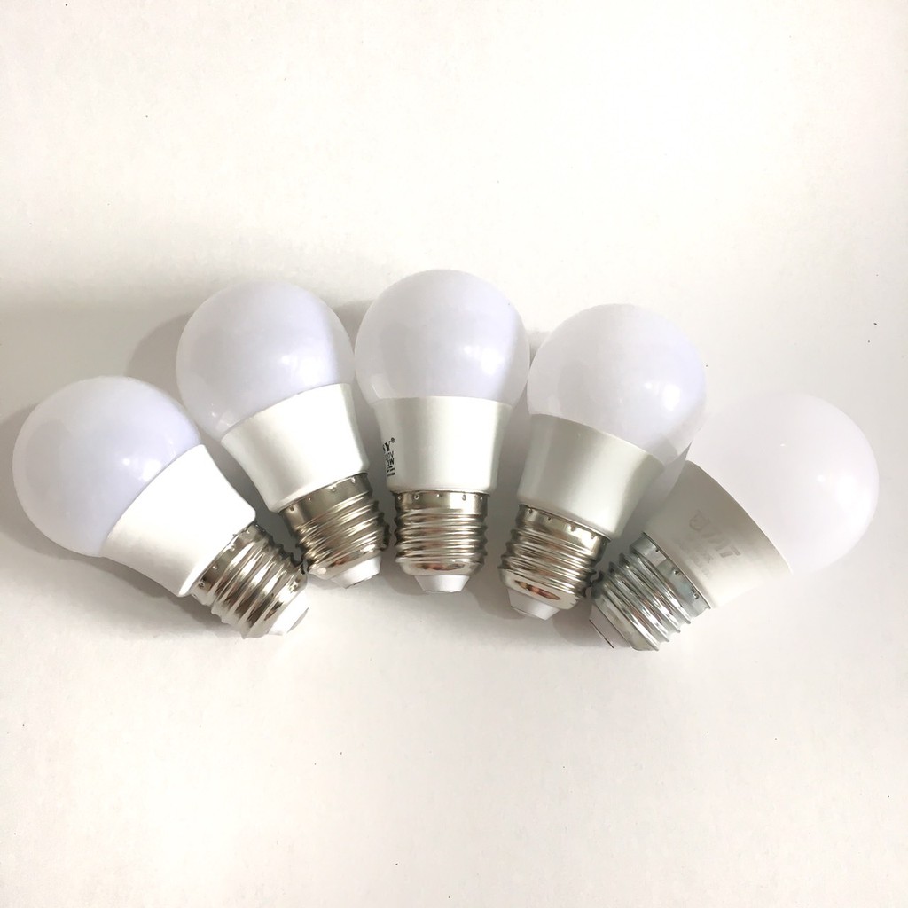 Bóng led búp tròn 3w, 5w, 7w, 9w, 12w kín nước trang trí ngoài trời ánh sáng trắng, vàng