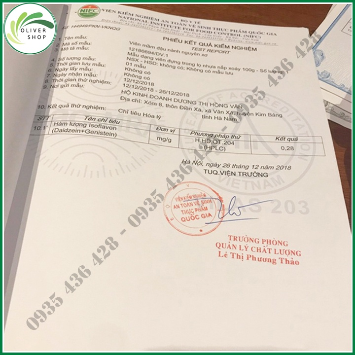 Hộp 500gr Viên Mầm Đậu Nành Hồng Sâm Matcha ⚡FREE SHIP⚡ Chiết xuất từ thiên nhiên, Giúp tăng vòng một và làm đẹp da