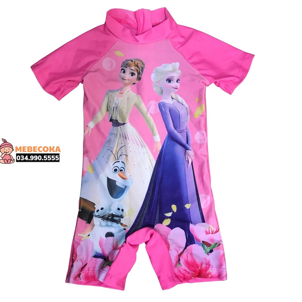 Đồ bơi trẻ em ,Bộ đồ bơi LIỀN THÂN NGỰA PONY hồng cao cấp chất LYCRA Hàn,siêu dễ thương cho bé gái