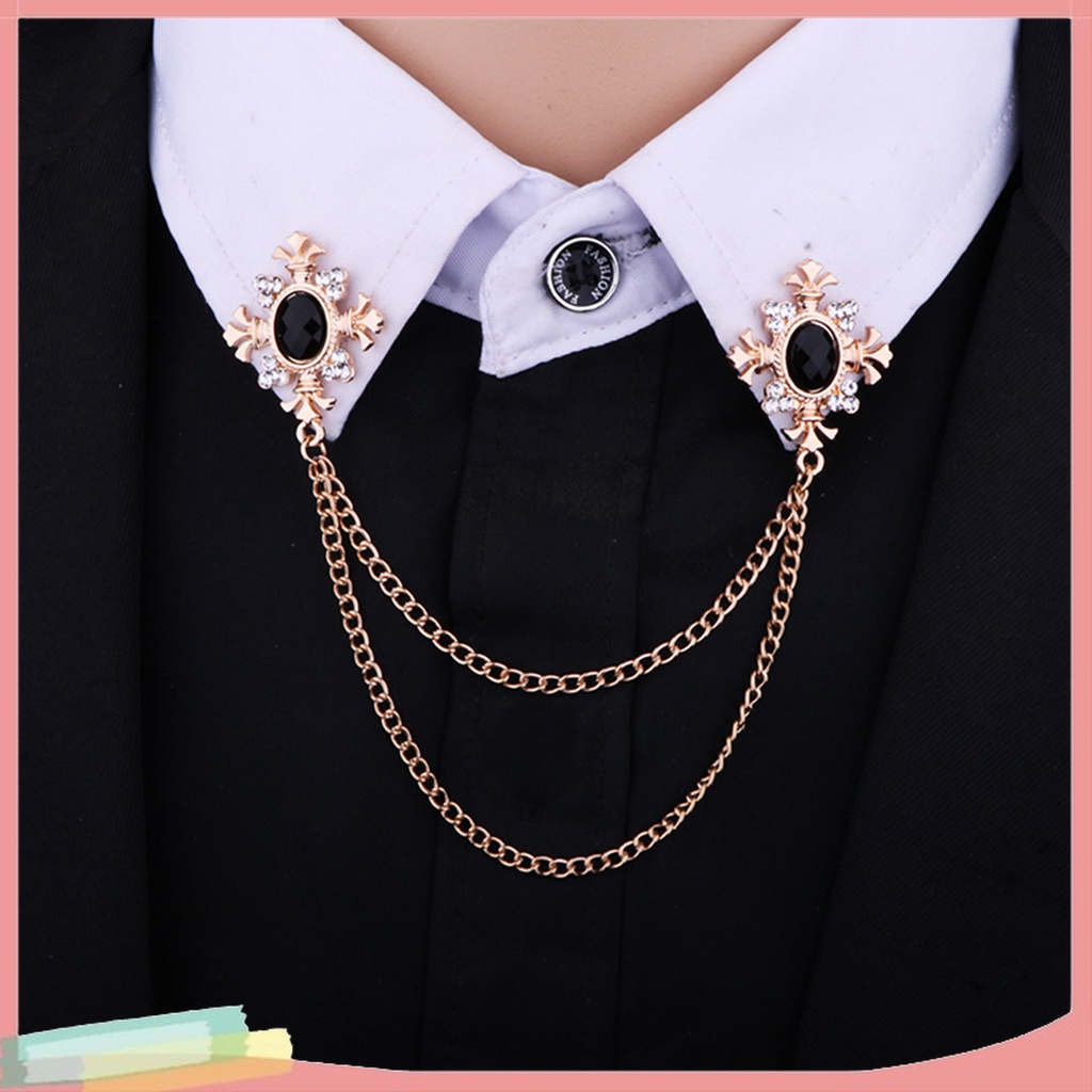 Ghim Cài Áo Đính Đá Phối Tua Rua Thời Trang Cho Nam Và Nữ