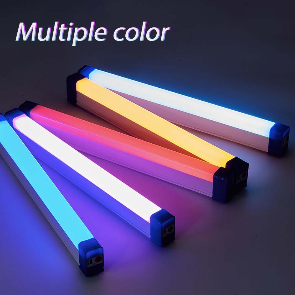 【COD】Đèn LED Trang Trí Tuýp Neon 3 Chế Độ Sáng, Dài 17cm 32cm Nhiều Màu Sắc, Pin Sạc, Đèn Decor Bar, Đèn Quay Titok, Đèn Đổi Màu