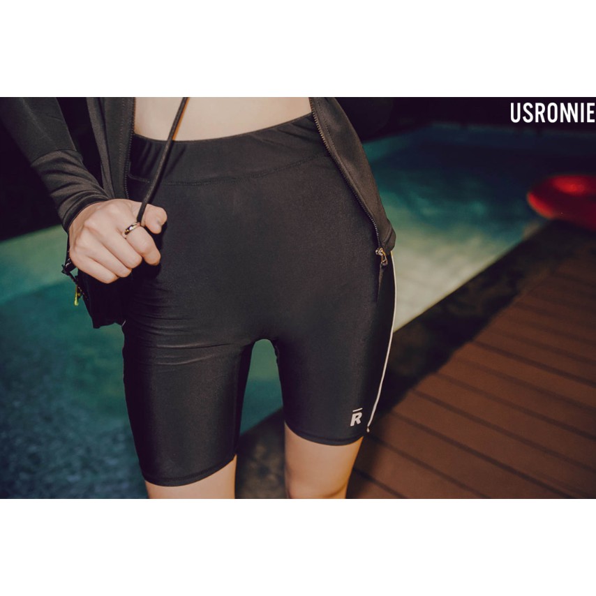 CÓ SẴN Bikini 4 mảnh dàI tay quần lửng bộ bơi chống nắng học bơi (có big size cho người trên 60 kg) | BigBuy360 - bigbuy360.vn