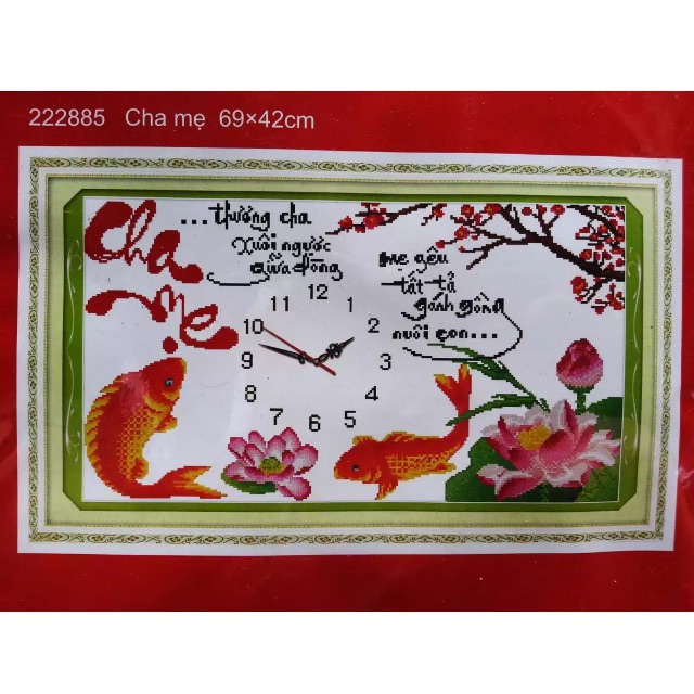 Tranh thiêu chữ thập Cha Mẹ là món quà dành tặng Cha Mẹ đầy ý nghĩa