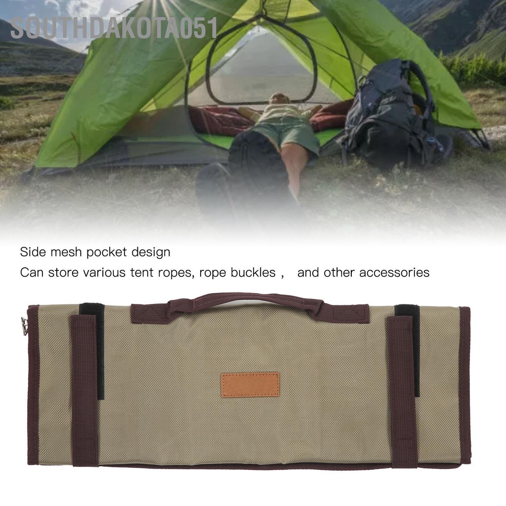 Southdakota051 Tent Stake Túi lưu trữ Thiết kế Tay cầm Đơn giản Lưới vải Oxford Chốt Lều Cắm trại Búa Cửa hàng Gói