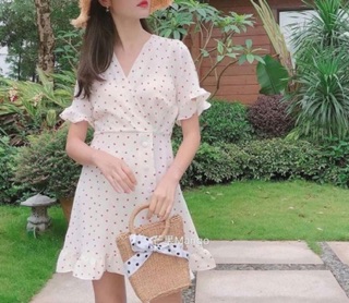 Váy vintage chấm bi