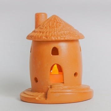 Đèn Đốt Nến Hình Ngôi Nhà / Terra Cotta Candle Holder - DN27